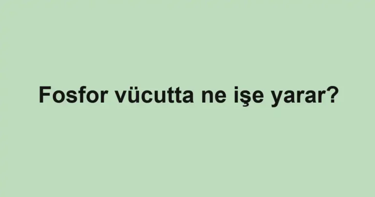 fosfor-vucutta-ne-ise-yarar